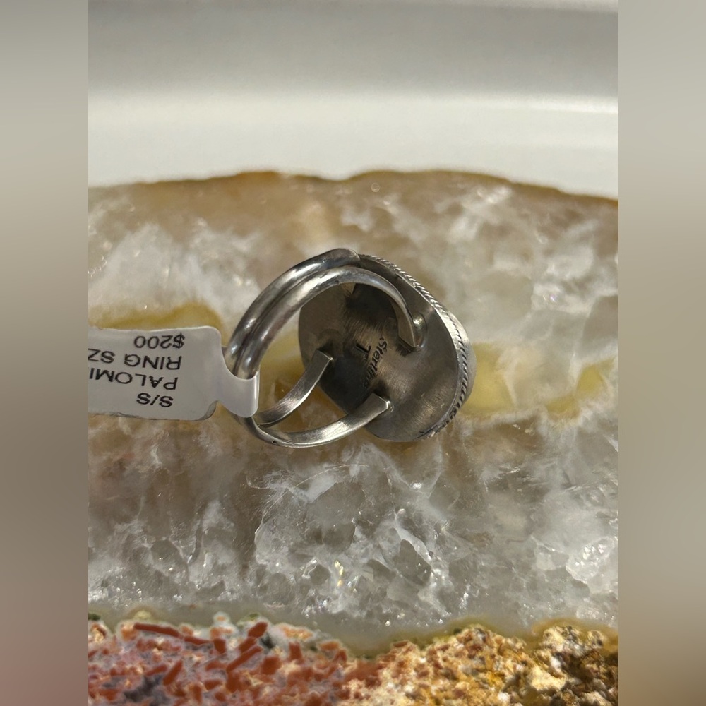 NWT Timothy Yazzie Navajo Handmade Palomino Ring - Picture 3 of 7
